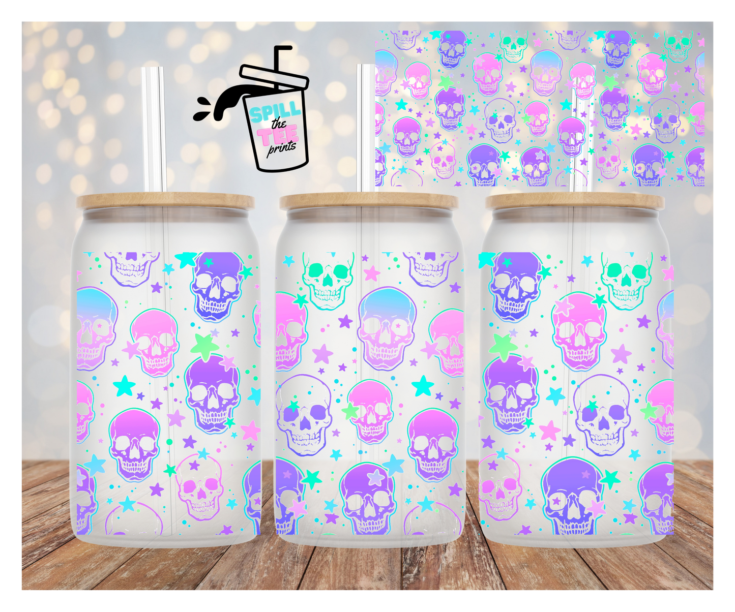 Skulls- UVDTF 16 Ounce Cup Wrap